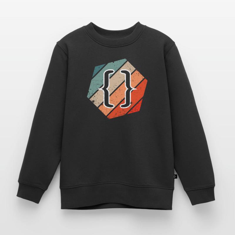 Vintage Web Developer CSS JavaScript und HTML 5 Kinder Premium Organic Sweatshirt