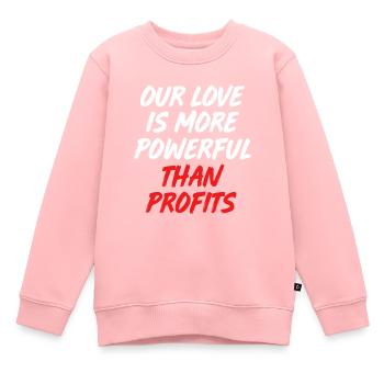 Kommunismus Karl Marx Sozialismus Kapital - Kinder Premium Organic Sweatshirt - Rosa - Vorne - AI Model Kid Female (0cm)