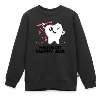 Zahnarzt Heute Ist Happy Aua Zähne Zahnmediziner Z - Kinder Premium Organic Sweatshirt - Schwarz - Vorne - AI Model Kid Female (0cm)