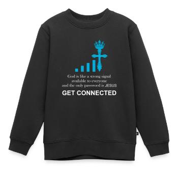 Prêtre catholique | Drôle de cadeau | - Sweat Premium enfant bio - noir - Devant - AI Model Kid Female (0cm)