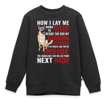 Bergers drôles Proverbes chiens Proverbes - Sweat Premium enfant bio - noir - Devant - AI Model Kid Female (0cm)