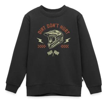 Cross moteur - Sweat Premium enfant bio - noir - Devant - AI Model Kid Female (0cm)