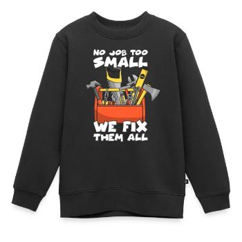 Handwerker - Kinder Premium Organic Sweatshirt - Schwarz - Vorne - AI Model Kid Female (0cm)
