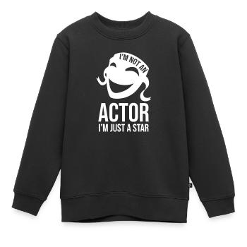 Théâtre Théâtre - Sweat Premium enfant bio - noir - Devant - AI Model Kid Female (0cm)