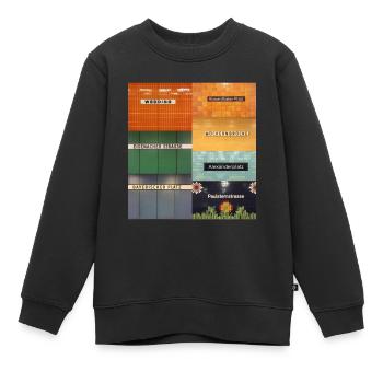 Berlin - Sweat Premium enfant bio - noir - Devant - AI Model Kid Female (0cm)