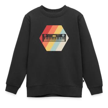 Keyboard Keyboarder Gift - Kids Premium Organic Sweatshirt - black - Front - AI Model Kid Female (0cm)