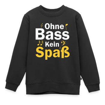 Kein Spaß ohne Bass - Kinder Premium Organic Sweatshirt - Schwarz - Vorne - AI Model Kid Female (0cm)