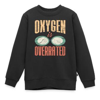 Funny Swimming Oxygen Is Overrated - Sweat Premium enfant bio - noir - Devant - AI Model Kid Female (0cm)