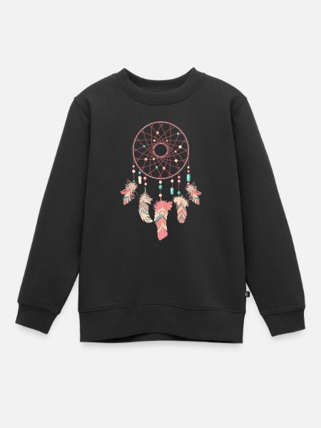 Dreamcatcher Traumfänger - Kinder Premium Organic Sweatshirt - Schwarz