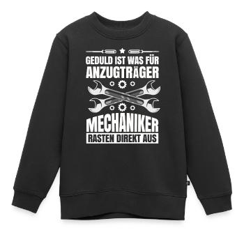 Mechaniker - Kinder Premium Organic Sweatshirt - Schwarz - Vorne - AI Model Kid Female (0cm)