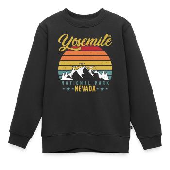 Yosemite National Park - Kinder Premium Organic Sweatshirt - Schwarz - Vorne - AI Model Kid Female (0cm)