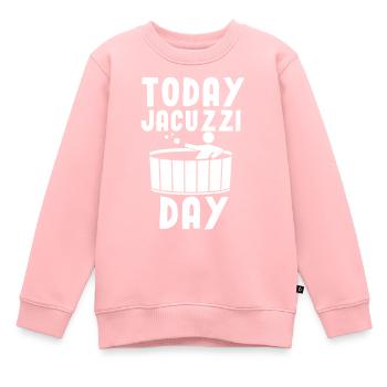 Maillot de bain dans le jardin - Sweat Premium enfant bio - rose - Devant - AI Model Kid Female (0cm)