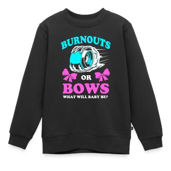 Grossesse du genre Reveal - Sweat Premium enfant bio - noir - Devant - AI Model Kid Female (0cm)