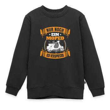 Nur noch ein Moped ich versprechs Moped Mofa - Kinder Premium Organic Sweatshirt - Schwarz - Vorne - AI Model Kid Female (0cm)