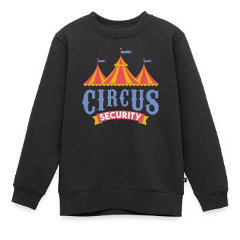 Cirque-sécurité clown costume de carnaval Ringmaster - Sweat Premium enfant bio - noir - Devant - AI Model Kid Female (0cm)