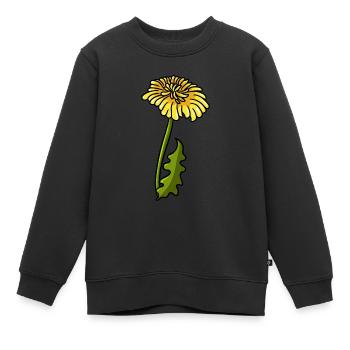 Löwenzahn - Kinder Premium Organic Sweatshirt - Schwarz - Vorne - AI Model Kid Female (0cm)
