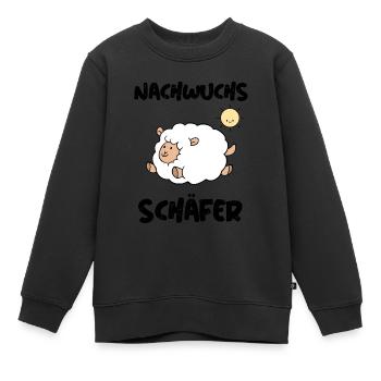 Nachwuchsschäfer Schafhirte Schäferin Schafe Schaf - Kinder Premium Organic Sweatshirt - Schwarz - Vorne - AI Model Kid Female (0cm)