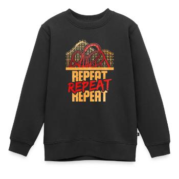 Achterbahn Lustige Achterbahn Geschenk Achterbahn - Kinder Premium Organic Sweatshirt - Schwarz - Vorne - AI Model Kid Female (0cm)