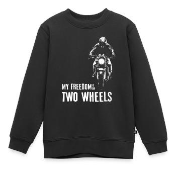 Motorrad - Kinder Premium Organic Sweatshirt - Schwarz - Vorne - AI Model Kid Female (0cm)