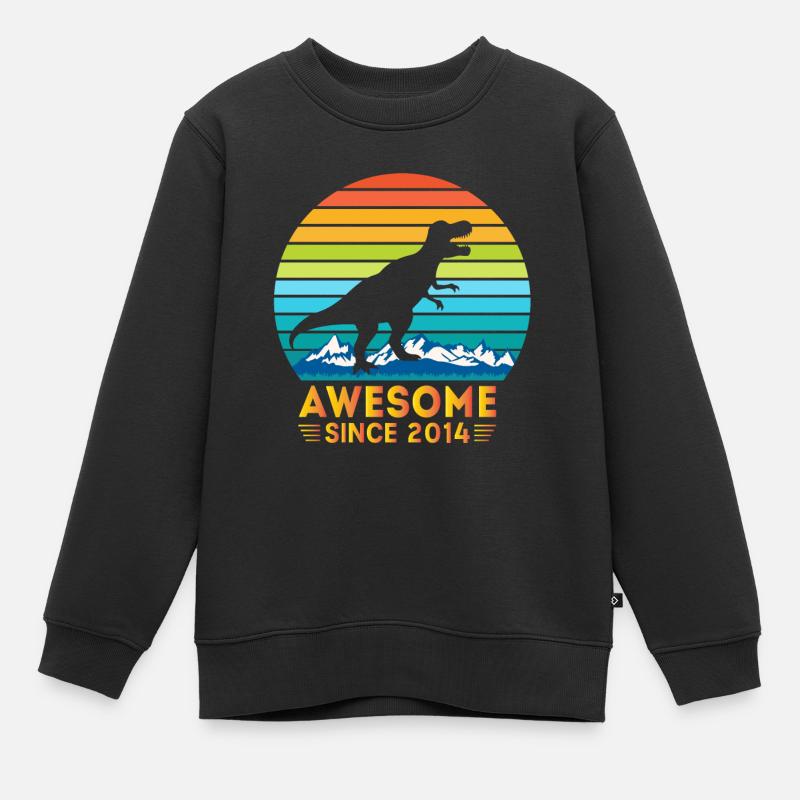 Awesome Since 2014 - Kinder Premium Organic Sweatshirt - Schwarz