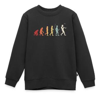 Trompete - Kinder Premium Organic Sweatshirt - Schwarz - Vorne - AI Model Kid Female (0cm)