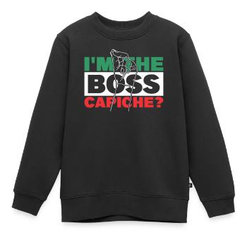 Je suis le chef capiche Meilleur grand-père de Nonno - Sweat Premium enfant bio - noir - Devant - AI Model Kid Female (0cm)