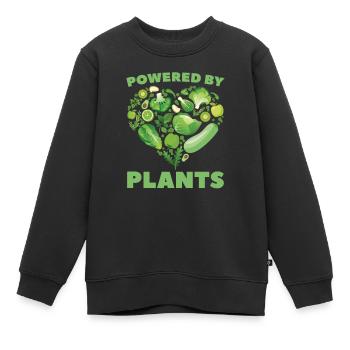 Légumes végétarien végétarien - Sweat Premium enfant bio - noir - Devant - AI Model Kid Female (0cm)