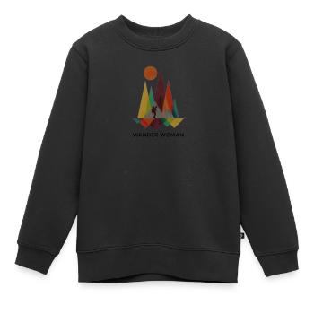 Randonner Woman Randonnée - Sweat Premium enfant bio - noir - Devant - AI Model Kid Female (0cm)