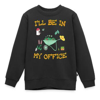 Jardin jardin jardinier Jardinage - Sweat Premium enfant bio - noir - Devant - AI Model Kid Female (0cm)