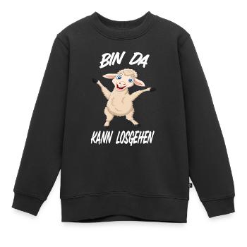 Lämmchen Lämmlein Baby Schäfchen kleines Schaf - Kinder Premium Organic Sweatshirt - Schwarz - Vorne - AI Model Kid Female (0cm)