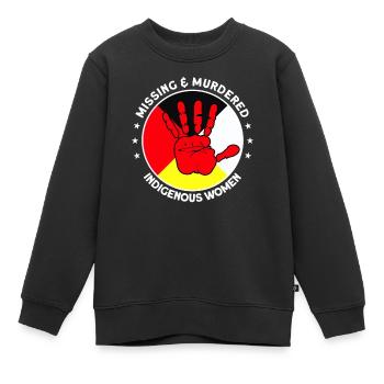 Disparues Femmes indigènes assassinées Native America - Sweat Premium enfant bio - noir - Devant - AI Model Kid Female (0cm)