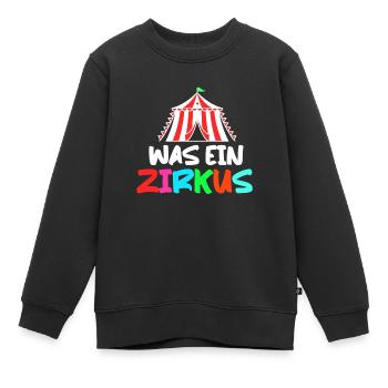 Was ein Zirkus - Kinder Premium Organic Sweatshirt - Schwarz - Vorne - AI Model Kid Female (0cm)