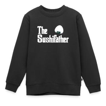 Sushi - Sweat Premium enfant bio - noir - Devant - AI Model Kid Female (0cm)
