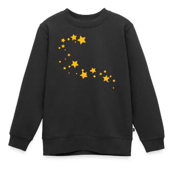 Étoile filante - Sweat Premium enfant bio - noir - Devant - AI Model Kid Female (0cm)