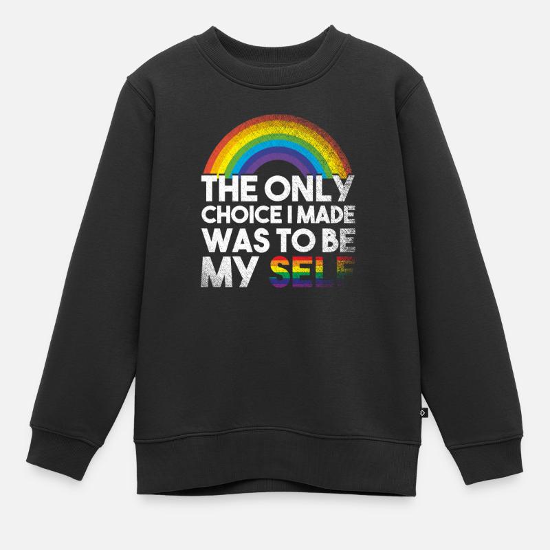 LGBTQ - Kinder Premium Organic Sweatshirt - Schwarz
