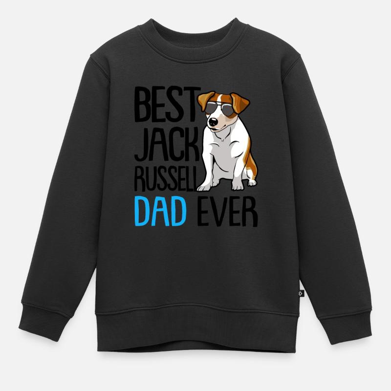 Jack Russell Russel - Sweat Premium enfant bio - noir
