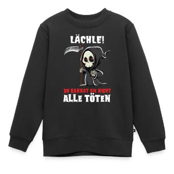 Tu ne peux pas les tuer tous les sarcasmes - Sweat Premium enfant bio - noir - Devant - AI Model Kid Female (0cm)