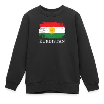 Kurdistan - Kinder Premium Organic Sweatshirt - Schwarz - Vorne - AI Model Kid Female (0cm)