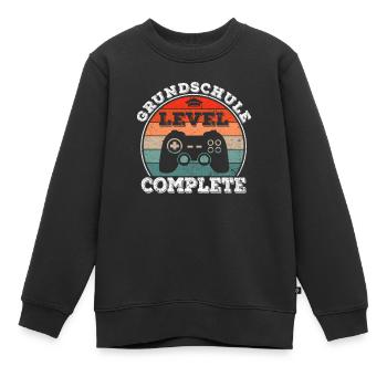 Grundschule Grundschüler Abschluss Abgänger - Kinder Premium Organic Sweatshirt - Schwarz - Vorne - AI Model Kid Female (0cm)