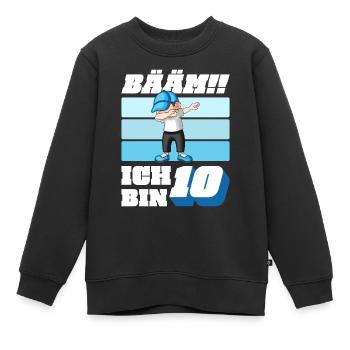 10. Geburtstag Jungen Jungs 10 Jahre Kinder - Kinder Premium Organic Sweatshirt - Schwarz - Vorne - AI Model Kid Female (0cm)