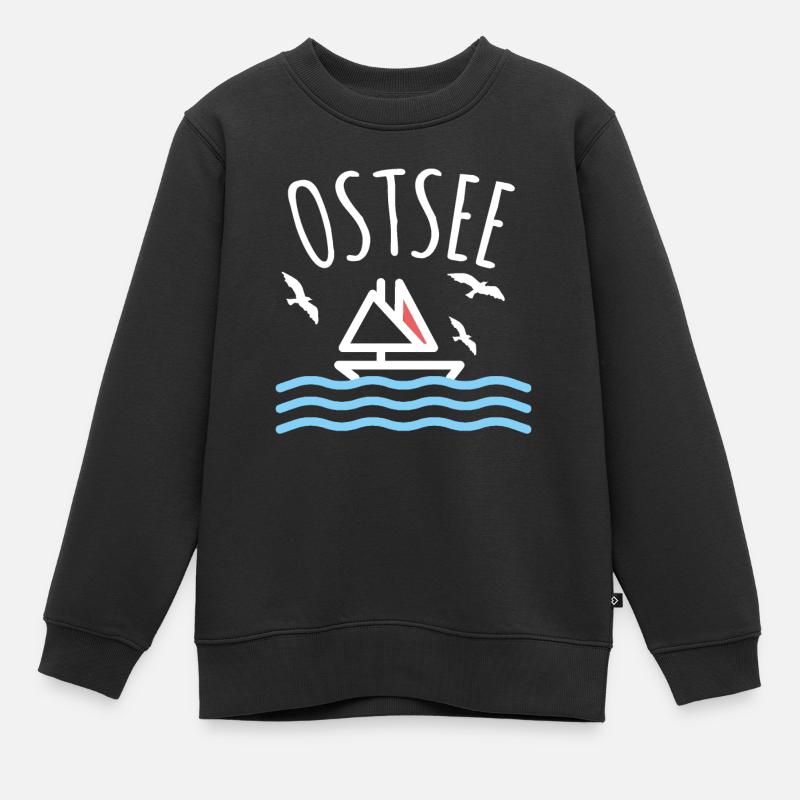 Ostsee - Kinder Premium Organic Sweatshirt - Schwarz