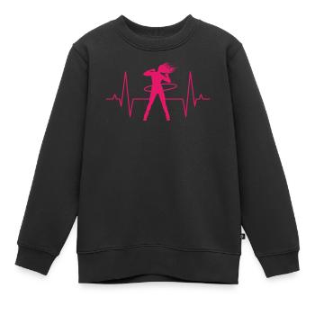 Hula Mature Hullers Hoop Fitness cadeau dames - Sweat Premium enfant bio - noir - Devant - AI Model Kid Female (0cm)