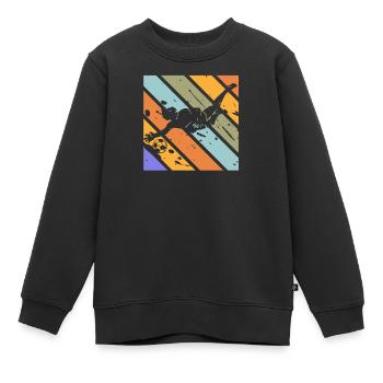 Torwart - Kinder Premium Organic Sweatshirt - Schwarz - Vorne - AI Model Kid Female (0cm)