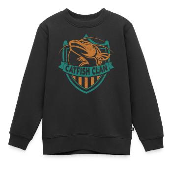 Wels - Kinder Premium Organic Sweatshirt - Schwarz - Vorne - AI Model Kid Female (0cm)