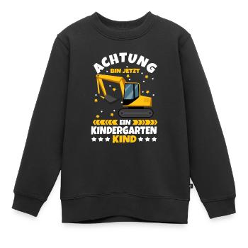 Ich Bin Jetzt Ein Kindergartenkind Kita Geschenk - Kinder Premium Organic Sweatshirt - Schwarz - Vorne - AI Model Kid Female (0cm)