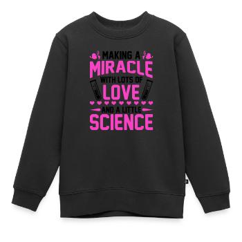 IVF Transfer Day Embryo Infertility Embabies - Kinder Premium Organic Sweatshirt - Schwarz - Vorne - AI Model Kid Female (0cm)