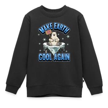 Ours polaire Changement climatique Activistes du réchauffement climatique - Sweat Premium enfant bio - noir - Devant - AI Model Kid Female (0cm)