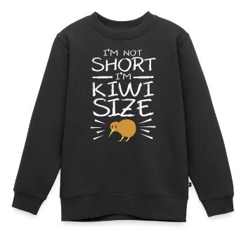 kiwi-oiseau kiwi - Sweat Premium enfant bio - noir - Devant - AI Model Kid Female (0cm)