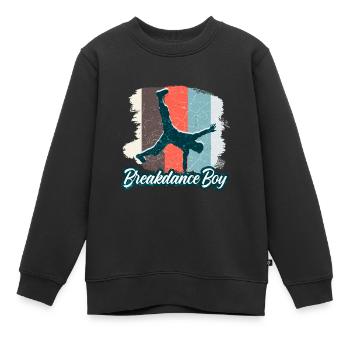 Breakdance Jeunes danseurs Breakdancing - Sweat Premium enfant bio - noir - Devant - AI Model Kid Female (0cm)