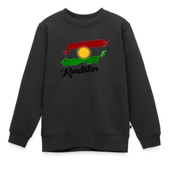 Kurde Kurdistan Biji Kurdistan - Kinder Premium Organic Sweatshirt - Schwarz - Vorne - AI Model Kid Female (0cm)